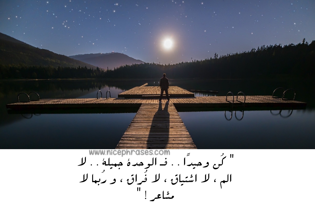 كلمات عن الوحدة والصمت