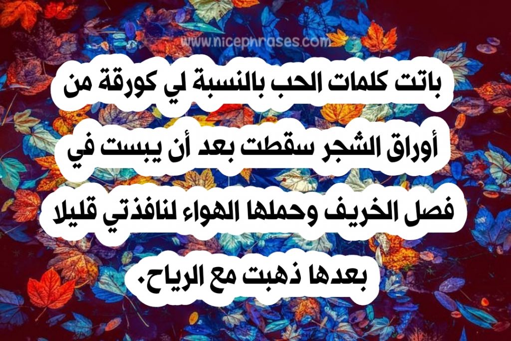 الشجر كلمات غصون فاكر لما